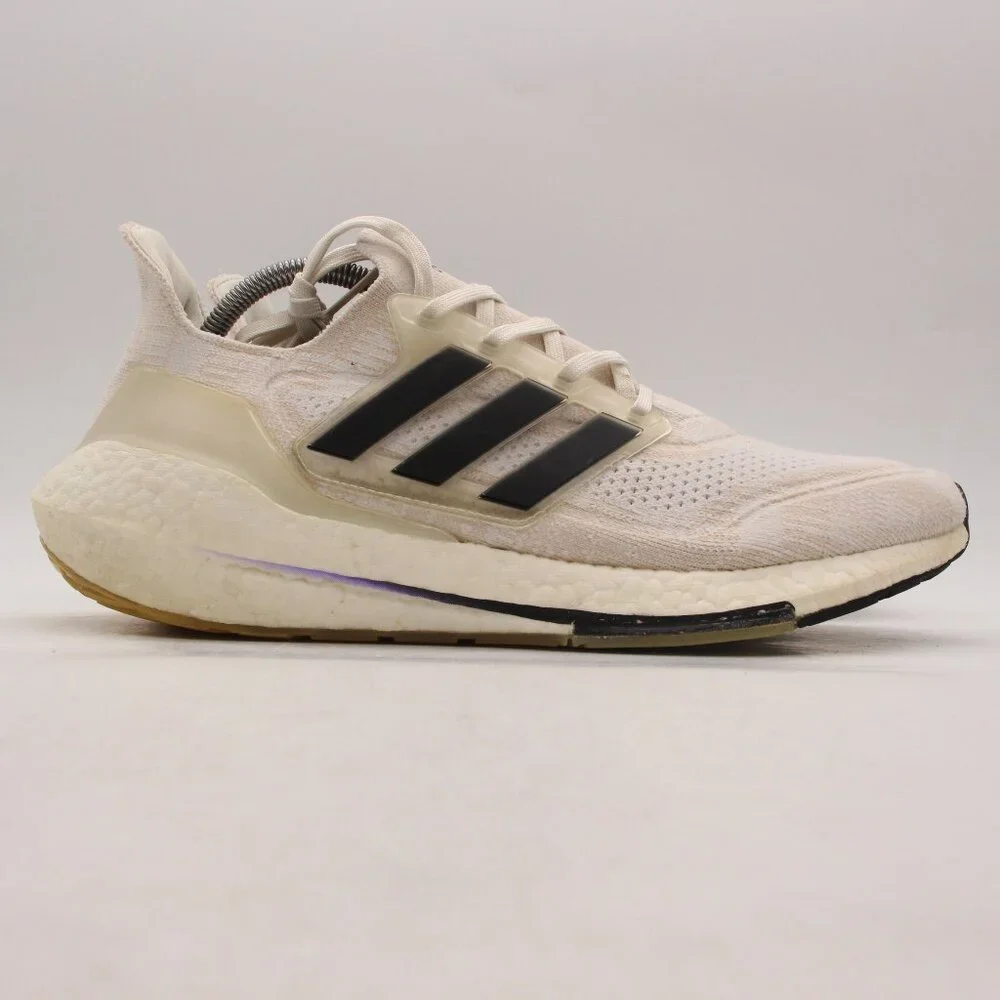 Adidas Ultraboost 21 Primeblue Men’s Size 11.5 White Black Beige Shoes FY0837
